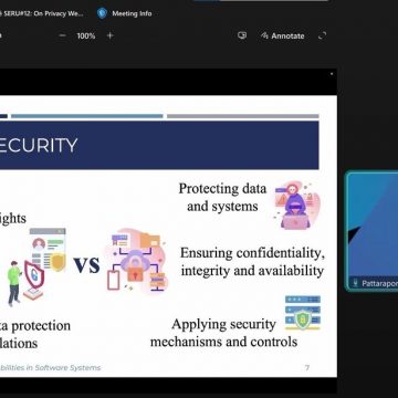 คณะ ICT ม.มหิดล (ICT Mahidol) จัดโครงการสัมมนาวิชาการ Café SERU#12: On Privacy Weaknesses and Vulnerabilities in Software Systems