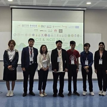 ICT Mahidol students presented their paper works at the 7th International Conference on Information Technology (InCIT 2023)