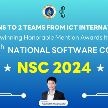 2 teams of ICT Mahidol students won the Honorable Mention Awards from the “26th National Software Contest: NSC 2024”