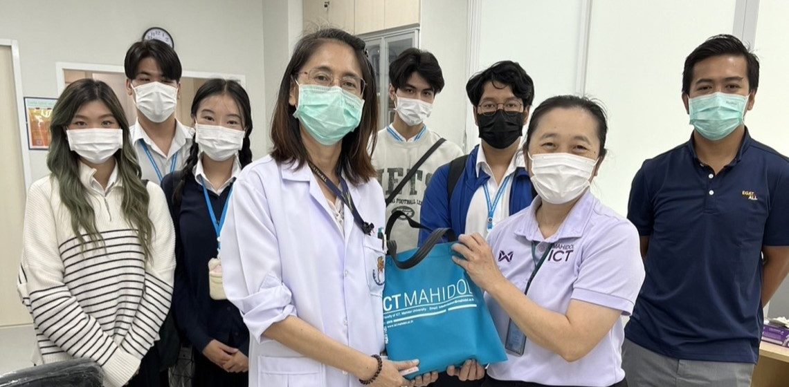 ICT Mahidol led ICT international program students to participate in a study visit to the Medical Laboratory Section, Medical Department, Medical and Health Division, EGAT