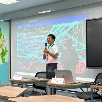 ICT Mahidol instructors served as speakers at a workshop titled “Fundamentals of Software Development with Low-Code Platforms”