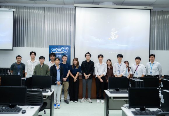 ICT Mahidol and MUEG Cybersecurity Clubs, in collaboration with guest speakers from Sec Playground Co., Ltd. and Secure D Center Co., Ltd., organized a special talk titled “CTF For Beginners,” along with a “Capture-the-Flag (CTF)” competition