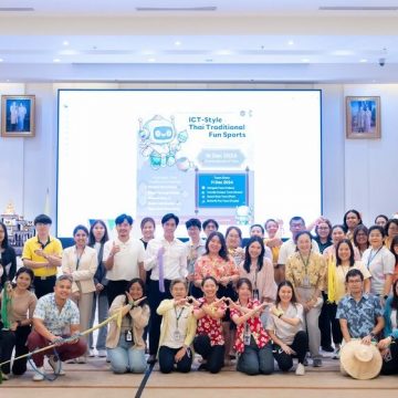 ICT Mahidol Happiness-Enhancing Team organized the “ICT-Style Thai Traditional Fun Sports”