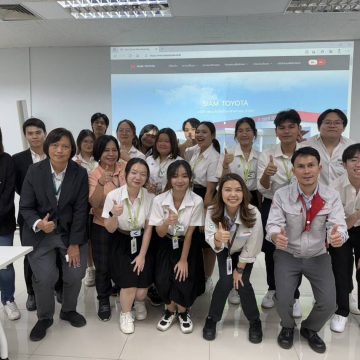 ICT Mahidol led DST Thai Program students on a study visit to Siam Toyota Manufacturing Co., Ltd.