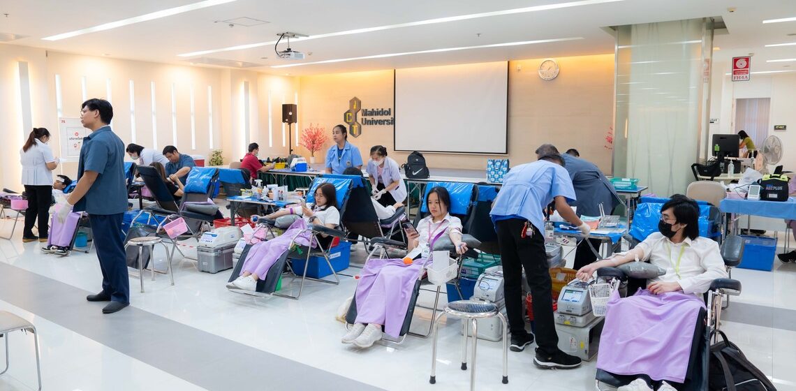 ICT Mahidol in collaboration with the Department of Transfusion Medicine, Faculty of Medicine Siriraj Hospital, hosted “Blood Donation Event for Siriraj Hospital Patients”